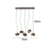 Lustre Design Original Moderne: Luminaire Décoratif d'Intérieur | Marco Lucetti 5 têtes B 2 / Blanc froid