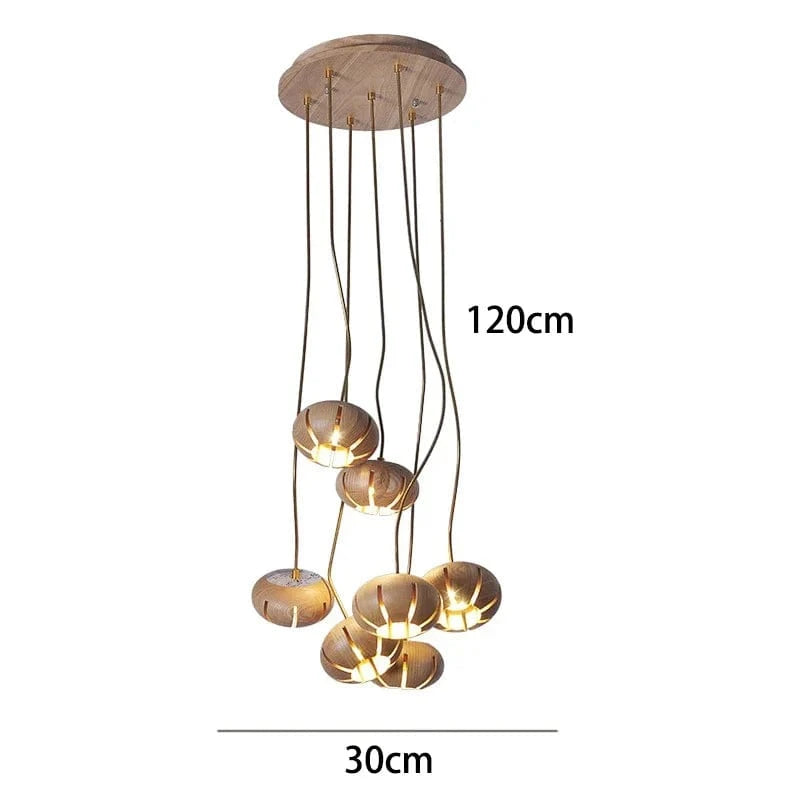 Lustre Design Original Moderne: Luminaire Décoratif d'Intérieur | Marco Lucetti 7 têtes A 1 / Blanc froid