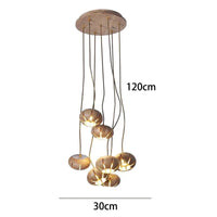 Lustre Design Original Moderne: Luminaire Décoratif d'Intérieur | Marco Lucetti 7 têtes A 1 / Blanc froid