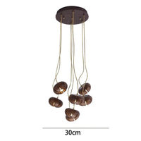 Lustre Design Original Moderne: Luminaire Décoratif d'Intérieur | Marco Lucetti 7 têtes A 2 / Blanc froid