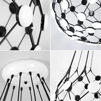 Lustre design Postmoderne Créatif Noir Et Blanc - Édition Limitée Pièces D'échecs | Marco Lucetti