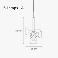 Lustre Design Postmoderne Noir et Blanc pour Salon, Restaurant, Hôtel - Éclairage LED Art Décoratif | Marco Lucetti