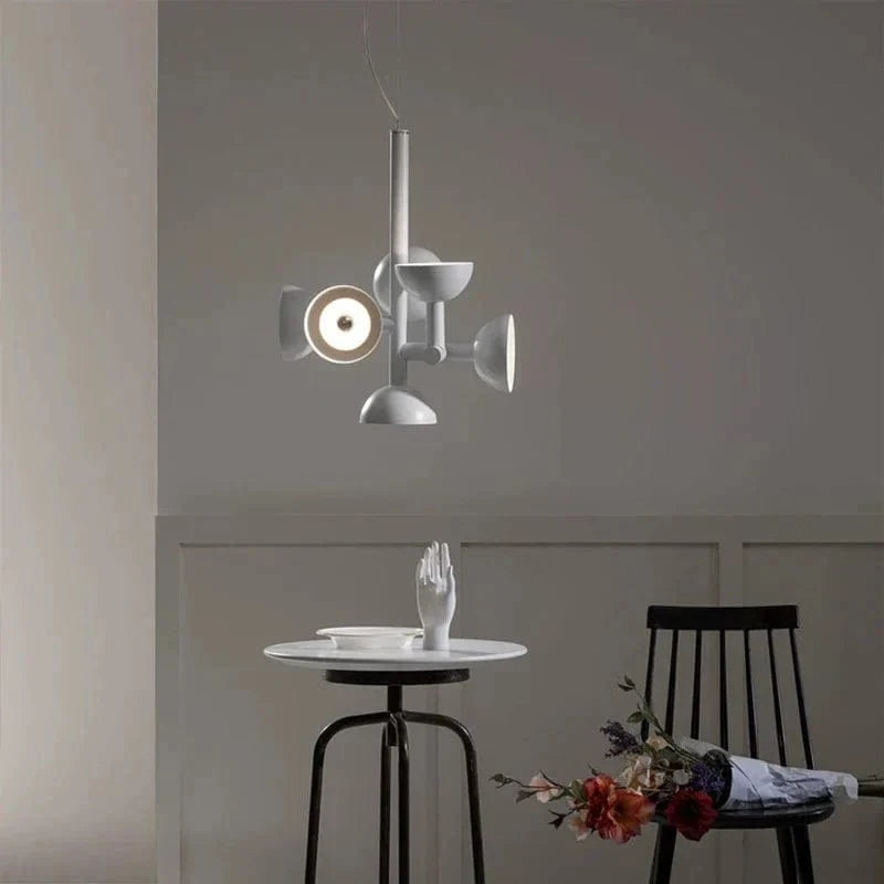 Lustre Design Postmoderne Noir et Blanc pour Salon, Restaurant, Hôtel - Éclairage LED Art Décoratif | Marco Lucetti