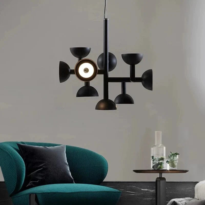 Lustre Design Postmoderne Noir et Blanc pour Salon, Restaurant, Hôtel - Éclairage LED Art Décoratif | Marco Lucetti
