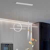 Lustre design pour illuminer votre intérieur | Marco Lucetti Blanc / Longueur 100cm / Blanc froid