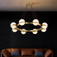 Lustre design rond illuminé par des boules LED | Marco Lucetti