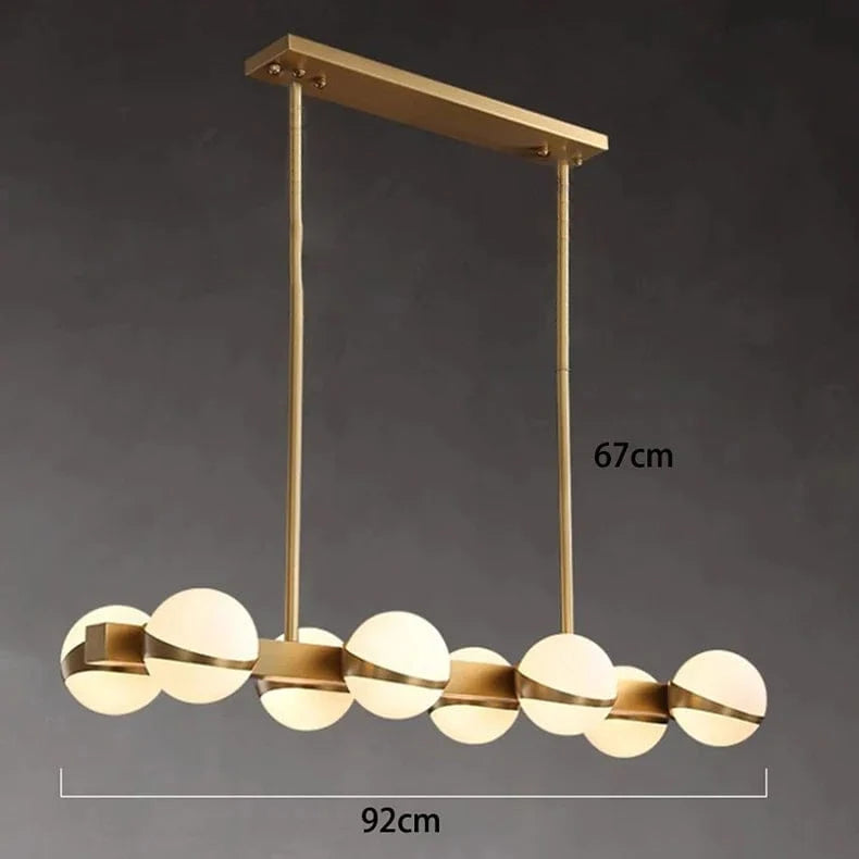 Lustre design rond illuminé par des boules LED | Marco Lucetti C 8 têtes / Blanc froid