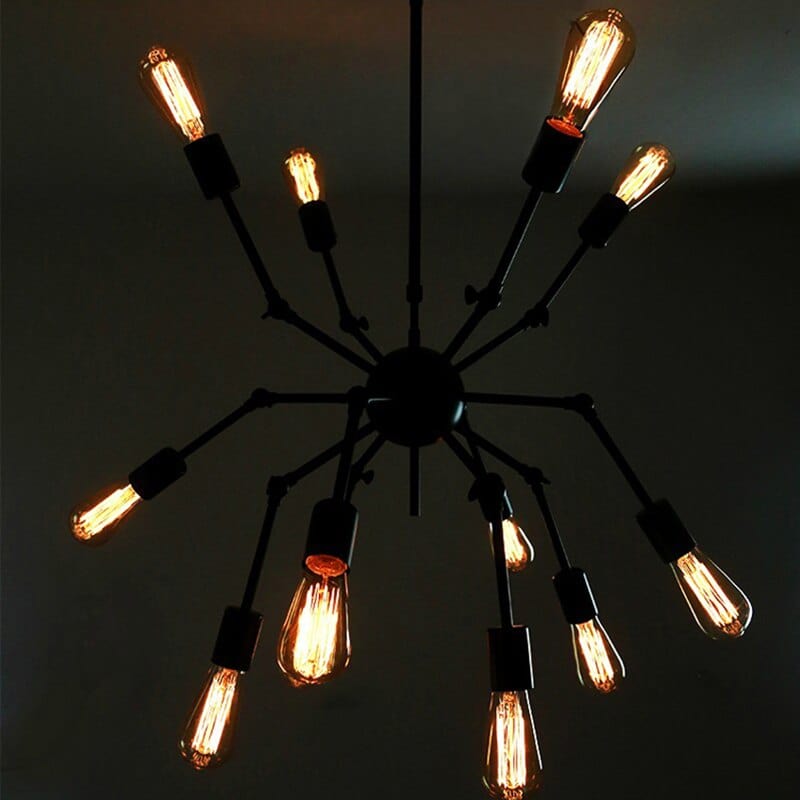Lustre design Spike en métal à bras articulés ajustables | Marco Lucetti