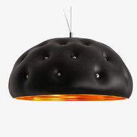 Lustre Deluxe en Faux Cuir et Cristaux
