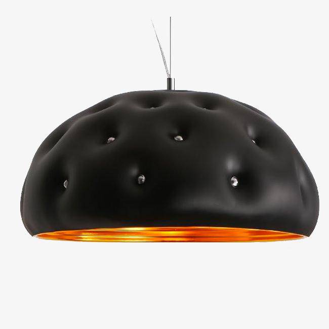 Lustre Deluxe en Faux Cuir et Cristaux