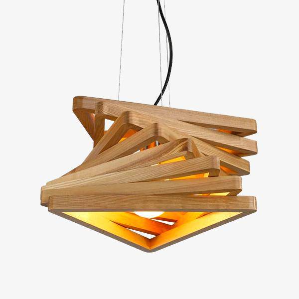 Lustre en bois FruitTriangles