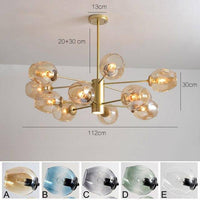 Lustre design "VerreBall". | Marco Lucetti Doré - 16 lampes / A