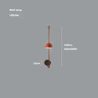 Lustre Dimmable LED Suspension - Éclairage Luminaire Intérieur de Haute Qualité | Marco Lucetti Applique 1 lumière / Ceinture orange / Abat-jour 30cm | Lumière tricolore