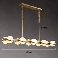 Lustre doré LED pour un intérieur moderne | Marco Lucetti 10 têtes / Blanc froid