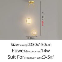 Lustre Double Tête Nordique Moderne Minimaliste Élégant | Marco Lucetti