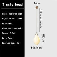 Lustre Duplex LED Magnolia en Céramique pour Hôtel et Villa | Marco Lucetti 1 tête / Blanc chaud