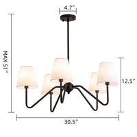 Lustre Élégance Dorée | Marco Lucetti Éclairage noir 5