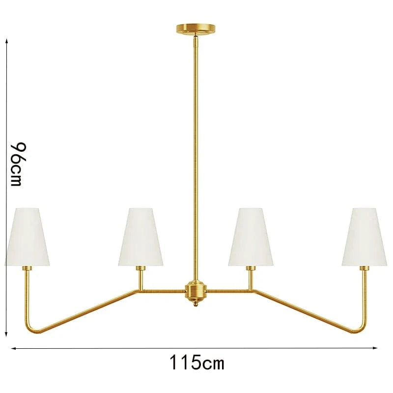 Lustre Élégance Dorée | Marco Lucetti Éclairage Or 4