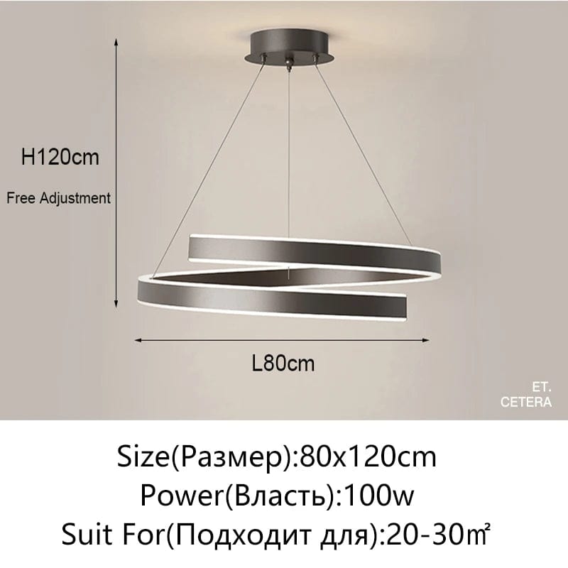 Lustre Élégant Noir/Blanc pour Salon, Salle à Manger et Cuisine - Éclairage Déco Intérieure | Marco Lucetti