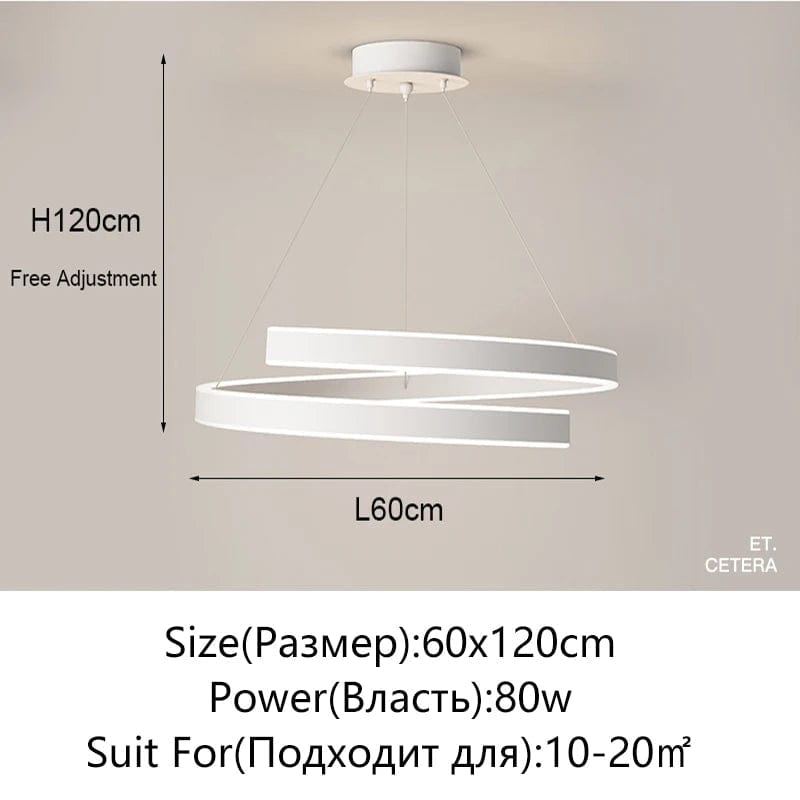 Lustre Élégant Noir/Blanc pour Salon, Salle à Manger et Cuisine - Éclairage Déco Intérieure | Marco Lucetti