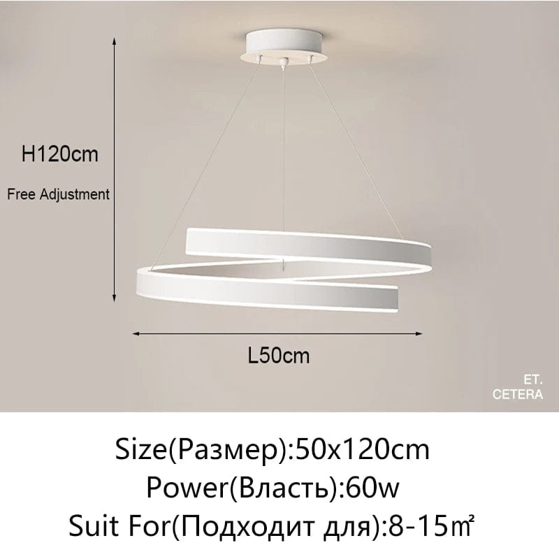 Lustre Élégant Noir/Blanc pour Salon, Salle à Manger et Cuisine - Éclairage Déco Intérieure | Marco Lucetti