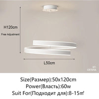 Lustre Élégant Noir/Blanc pour Salon, Salle à Manger et Cuisine - Éclairage Déco Intérieure | Marco Lucetti