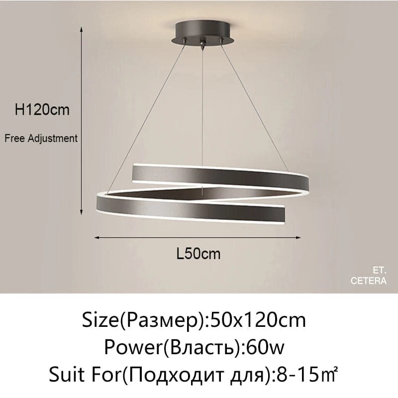 Lustre Élégant Noir/Blanc pour Salon, Salle à Manger et Cuisine - Éclairage Déco Intérieure | Marco Lucetti