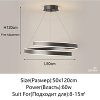 Lustre Élégant Noir/Blanc pour Salon, Salle à Manger et Cuisine - Éclairage Déco Intérieure | Marco Lucetti