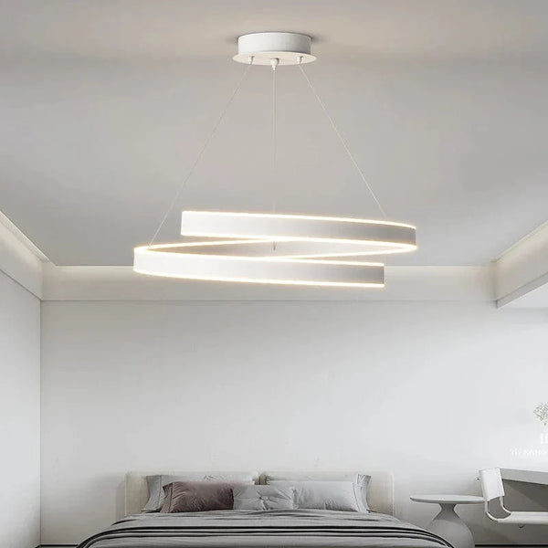 Lustre Élégant Noir/Blanc pour Salon, Salle à Manger et Cuisine - Éclairage Déco Intérieure | Marco Lucetti