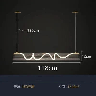 Lustre en acrylique style nordique pour sublimer votre décoration intérieure | Marco Lucetti 118 cm / Gradation à distance