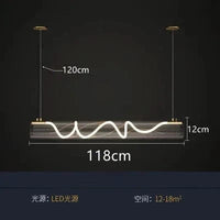 Lustre en acrylique style nordique pour sublimer votre décoration intérieure | Marco Lucetti 118 cm / Gradation à distance