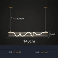 Lustre en acrylique style nordique pour sublimer votre décoration intérieure | Marco Lucetti 148 cm / Blanc chaud 3000K