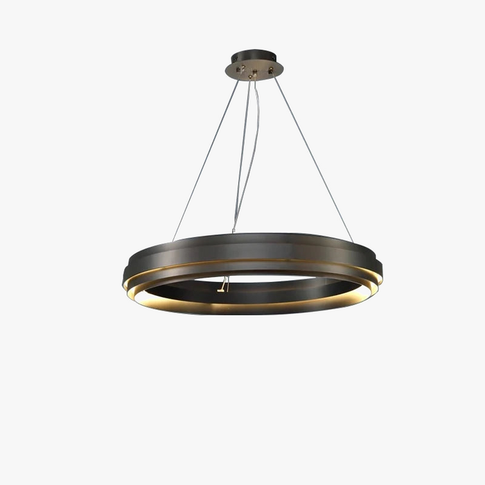 Lustre en anneau minimaliste post-moderne LED créatif