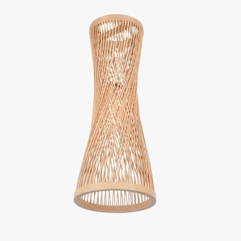 Lustre en bambou de style chinois, tissé à la main | Marco Lucetti