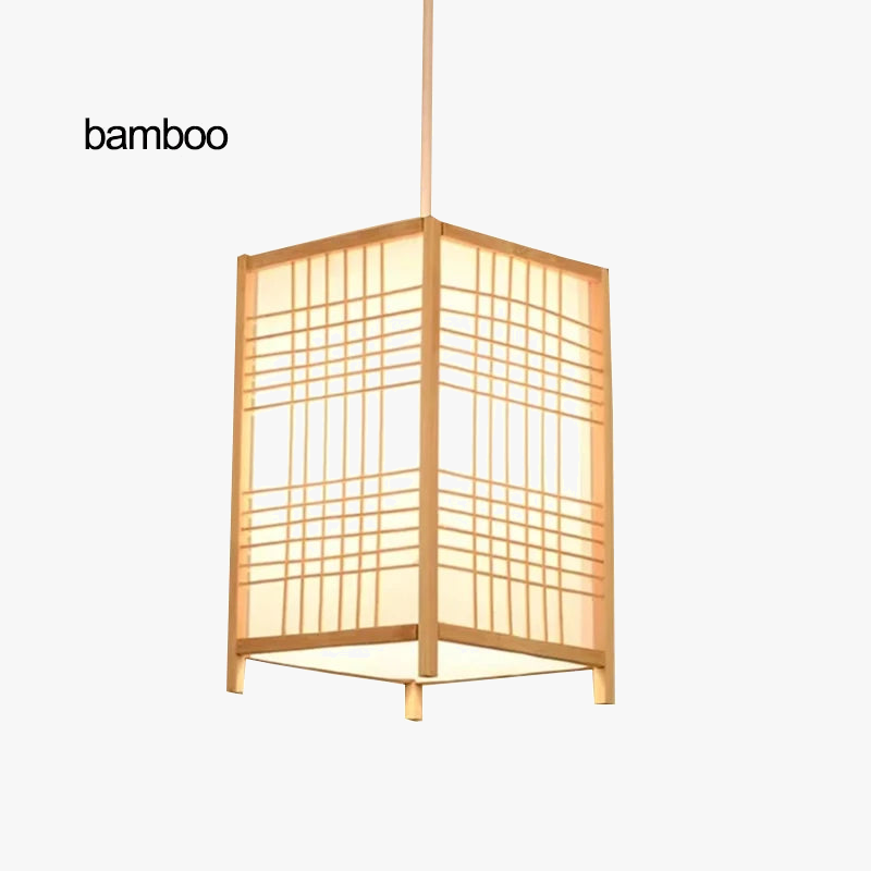Suspension nordique en bambou contemporain