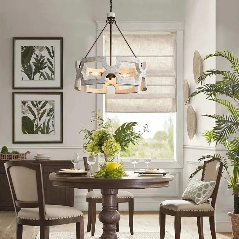 Lustre en bois américain pour un intérieur créatif rural | Marco Lucetti