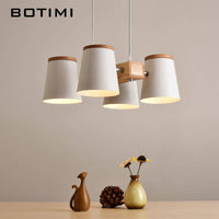 Lustre en bois avec abat-jour métal ajustable - Collection Dining | Marco Lucetti