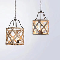 Lustre en bois créatif américain rural pour boutiques et restaurants - Collection RustiWood | Marco Lucetti