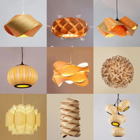 Lustre en bois LED moderne pour un éclairage intérieur chic | Marco Lucetti