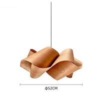 Lustre en bois LED moderne pour un éclairage intérieur chic | Marco Lucetti C 52CM