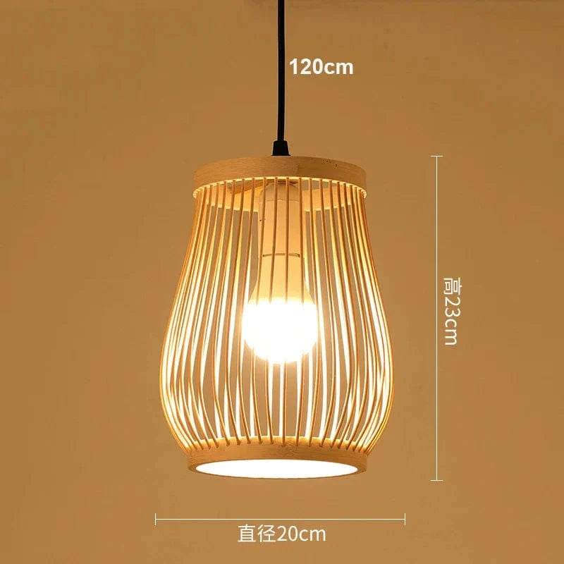 Lustre en bois LED moderne pour un éclairage intérieur chic | Marco Lucetti Je 20CM