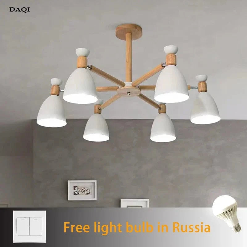 Lustre en bois massif moderne pour plafond d'hôtel | Marco Lucetti