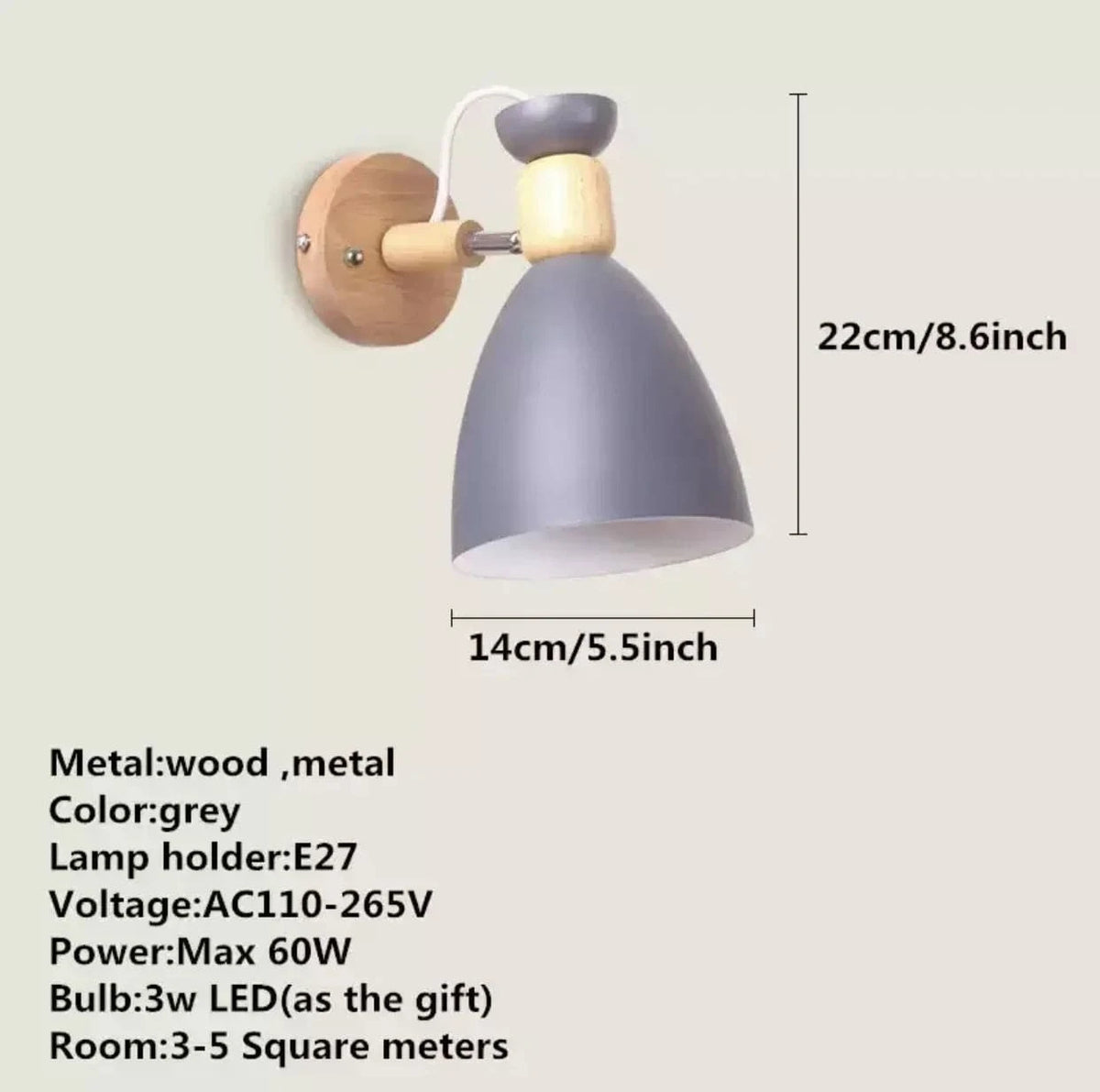 Lustre en bois massif moderne pour plafond d'hôtel | Marco Lucetti Gris