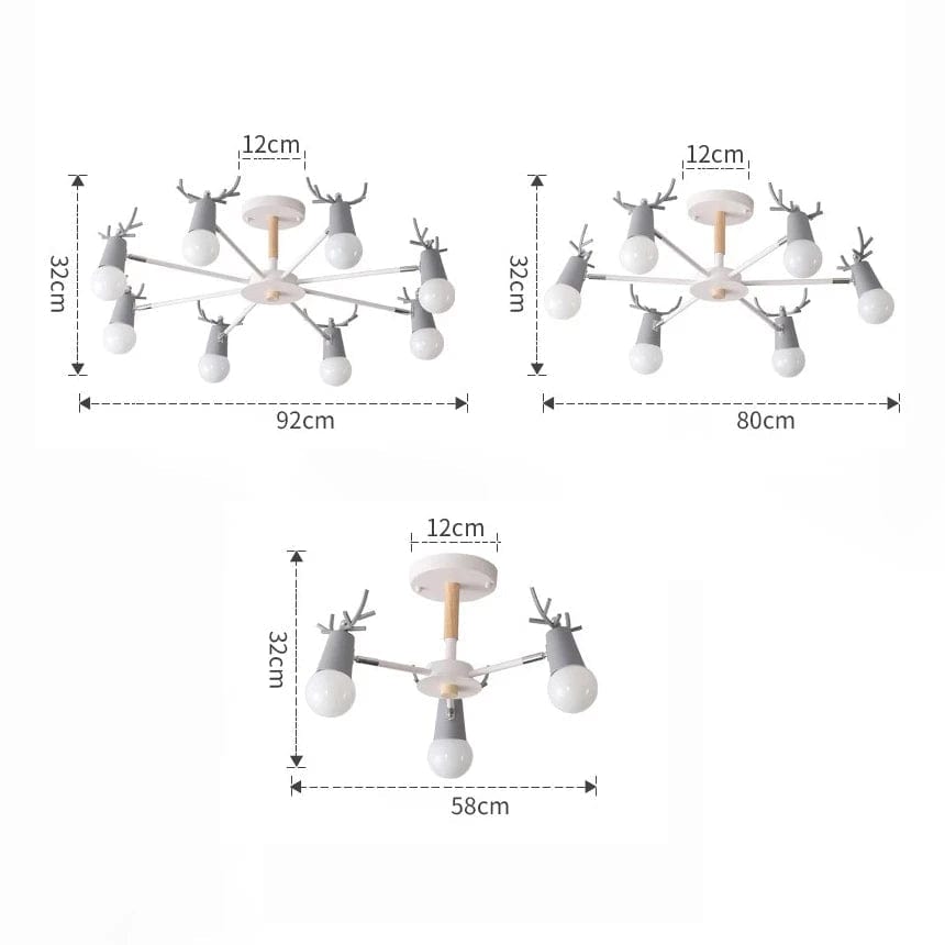 Lustre en bois nordique LED Macaron pour Chambre Enfant | Marco Lucetti