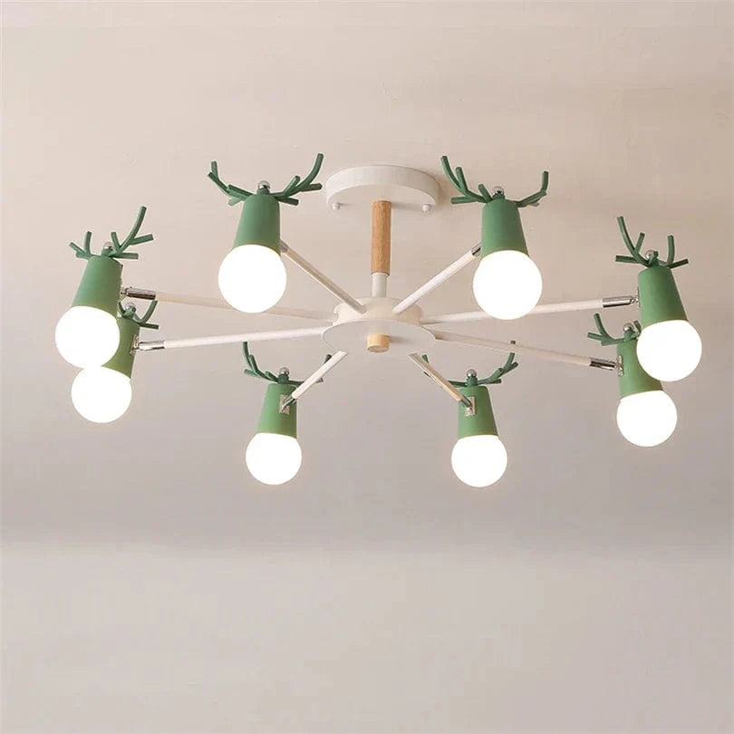 Lustre en bois nordique LED Macaron pour Chambre Enfant | Marco Lucetti