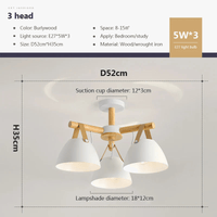 Lustre en bois nordique pour salon avec ampoule E27 | Marco Lucetti