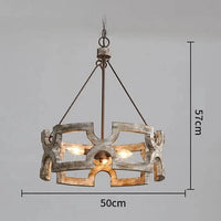 Lustre en bois RusticTouch | Marco Lucetti Ancienne couleur