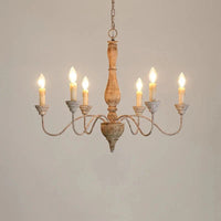 Lustre en bois style Américain Vintage pour salon, salle à manger, chambre, café ou magasin de vêtements | Marco Lucetti