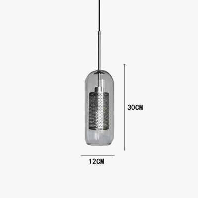 Lustre en boule de verre industriel rétro pour loft, hôtel et restaurant. | Marco Lucetti