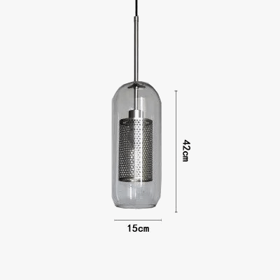 Lustre en boule de verre industriel rétro pour loft, hôtel et restaurant. | Marco Lucetti